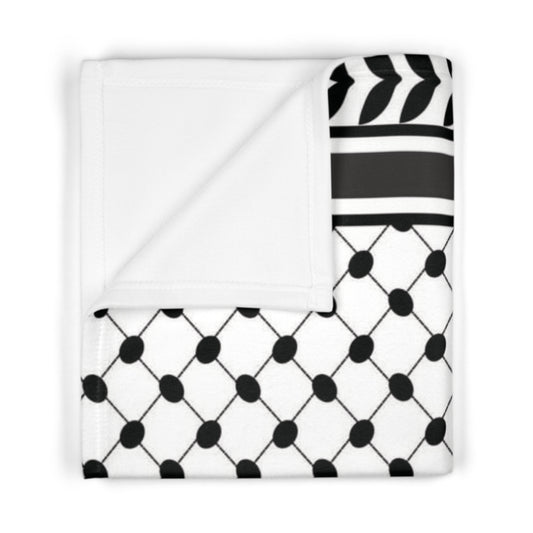 Keffiyeh Styled Fleece Baby Blanket