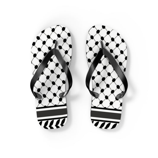Keffiyeh Styled Flip Flops