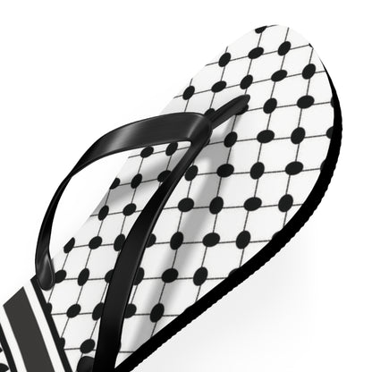 Keffiyeh Styled Flip Flops