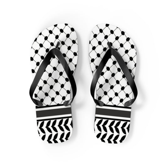 Keffiyeh Styled Flip Flops