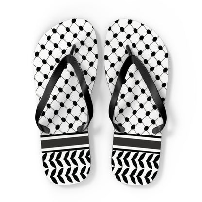 Keffiyeh Styled Flip Flops