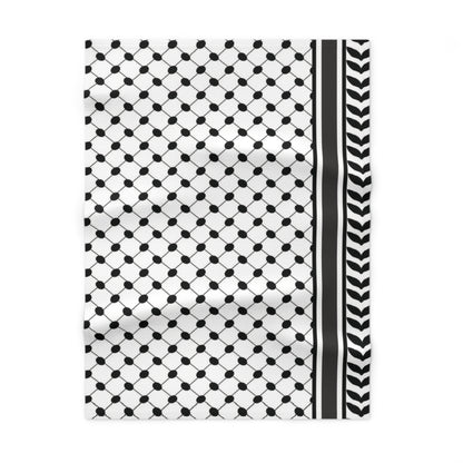 Keffiyeh Styled Fleece Baby Blanket