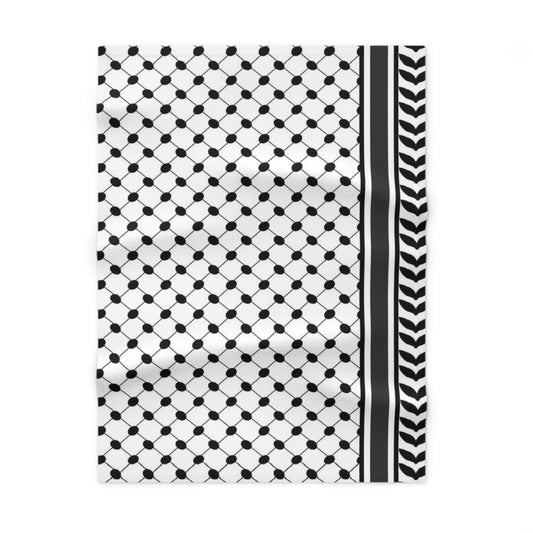 Keffiyeh Styled Fleece Baby Blanket
