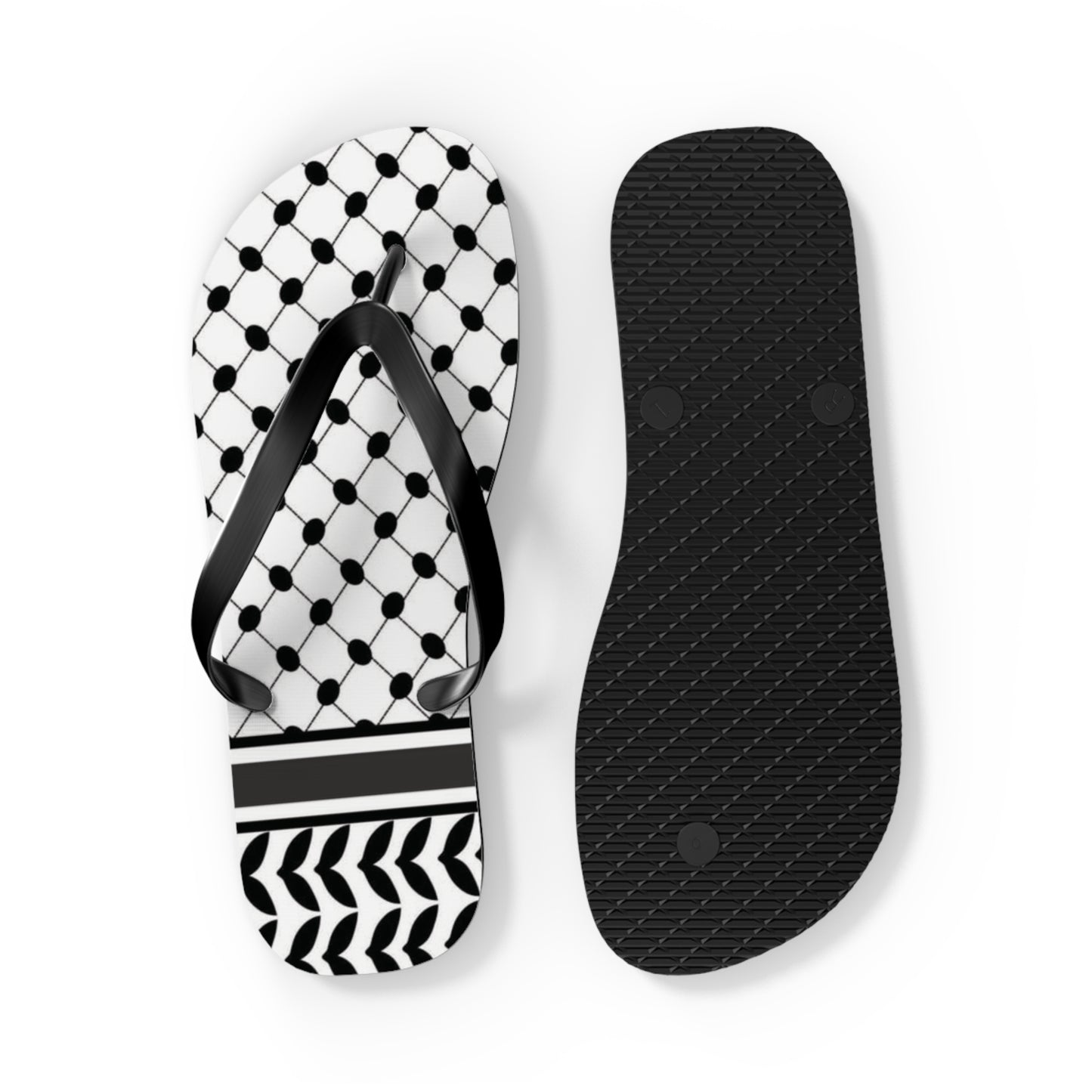 Keffiyeh Styled Flip Flops