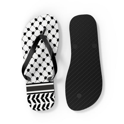 Keffiyeh Styled Flip Flops