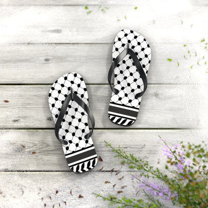 Keffiyeh Styled Flip Flops