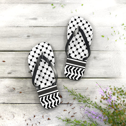 Keffiyeh Styled Flip Flops