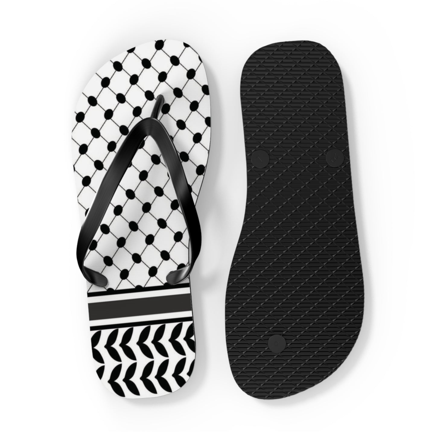 Keffiyeh Styled Flip Flops