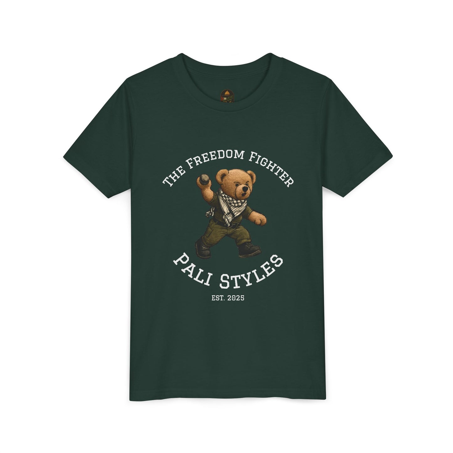 The Freedom Fighter Bear - T-Shirt (Youth)
